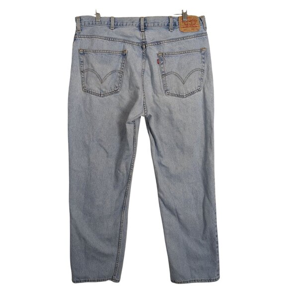 Levis 550 Relaxed Fit Light Wash Denim Jeans 40x32 Mens Vintage 1990s - Picture 15 of 15